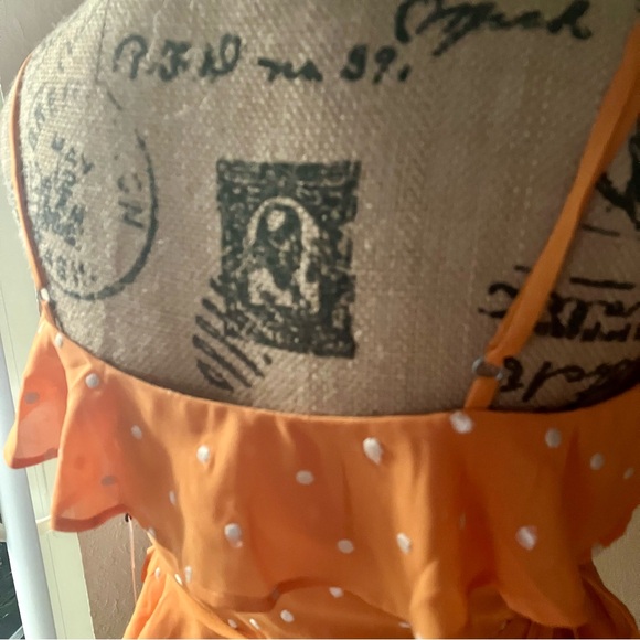 ☀️PRIVACY PLEASE 🌞 tangerine wrap top - Picture 8 of 12